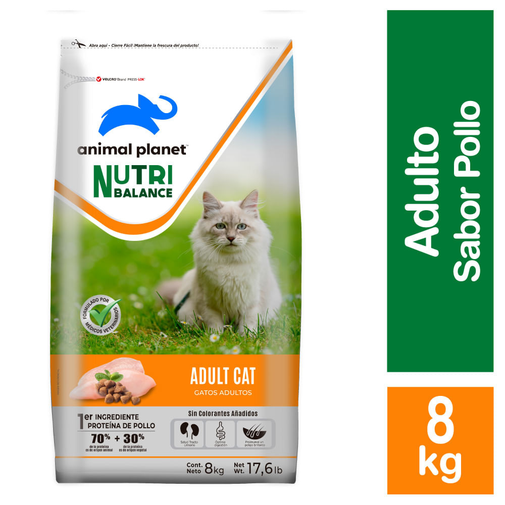 ANIMAL PLANET ADUL CAT POLLO 8KG