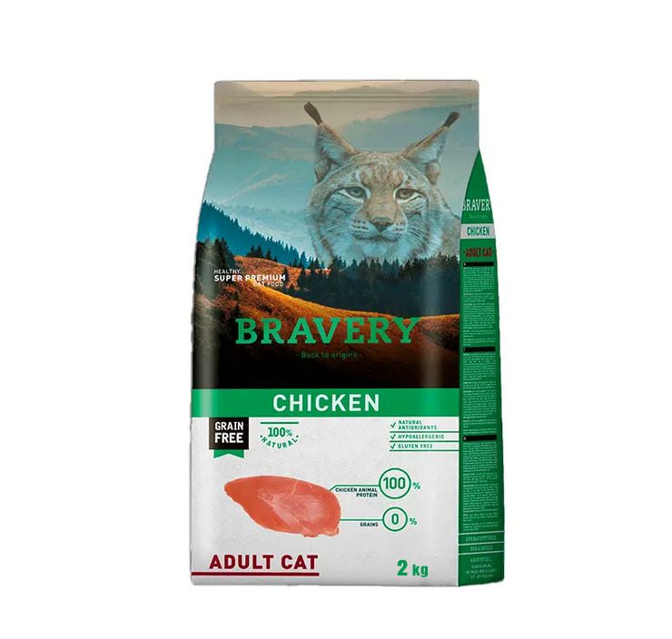 BRAVERY ADULT CAT CHICKEN 2 KG