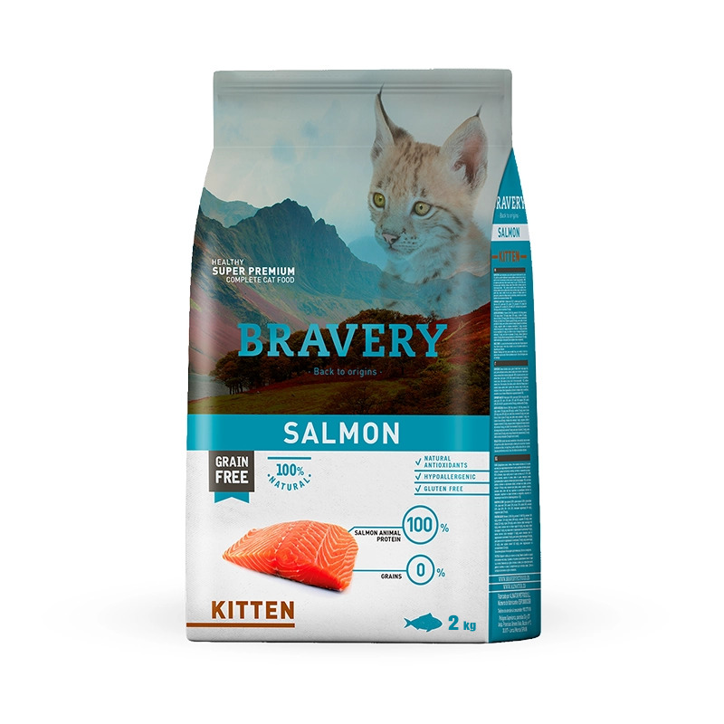 BRAVERY KITTEN SALMON 2 KG