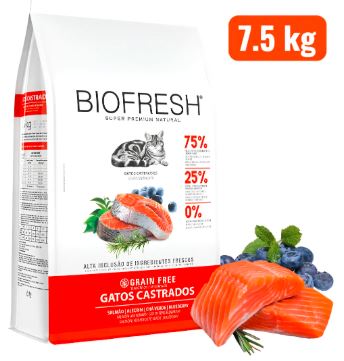 Biofresh gatos castrado salmon 7,5kg
