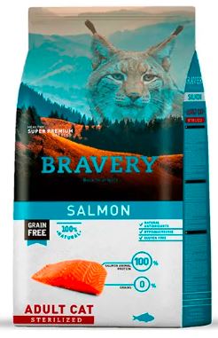 Bravery Adul Cat Salmon esterilizado 2 kg