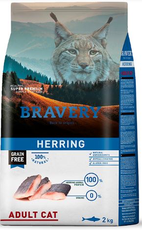 Bravery Adul Cat herring 2 kg