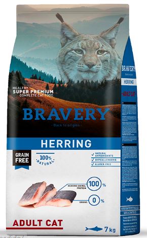 Bravery Adul Cat herring 7 kg