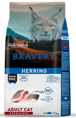 Bravery Adul Cat herring STERILIZED 7kg