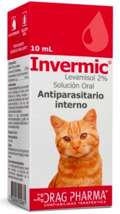 INVERMIC ANTIPARASITARIO INTERNO GOTAS GATO 10 ml