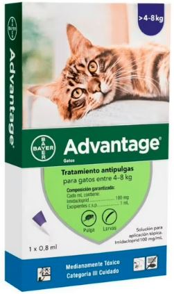 Pipeta Para Gatos Advantage 4 a 8 Kg