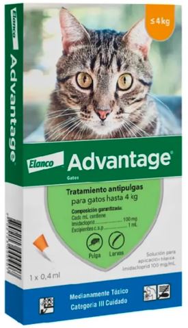 Pipeta Para Gatos Advantage Menor A 4 Kg