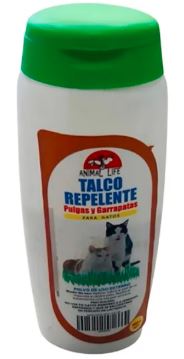 TALCO REPELENTE PULGAS Y GARRAPATAS PARA GATOS 100GR