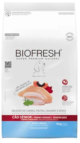 BIOFRESH PERRO SENIOR RAZA PORTE MEDIO 3KG